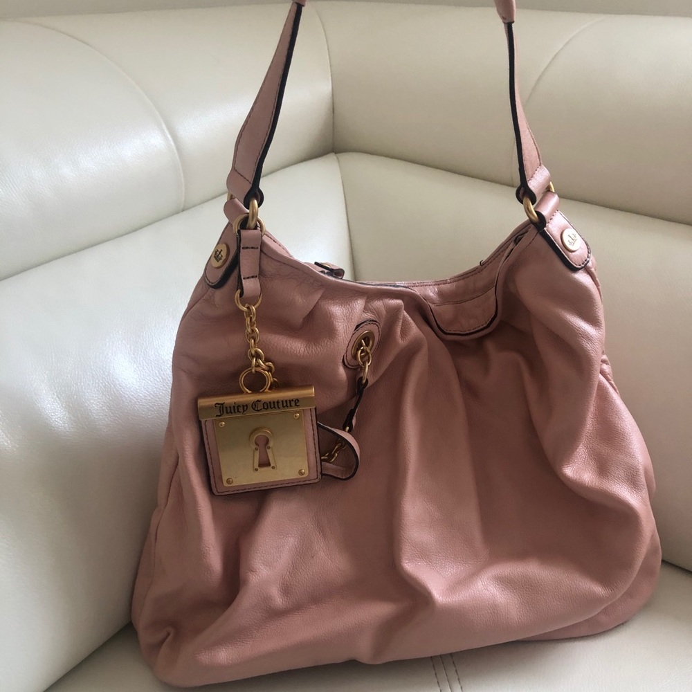 Juicy Couture light pink bag with gold hardware